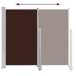 vidaXL Copertină laterală retractabilă de terasă, maro, 160 x 300 cm vidaXL Copertină laterală retractabilă de terasă, maro, 160 x 300 cm