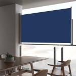 vidaXL Copertină laterală retractabilă de terasă, albastru, 160x300 cm vidaXL Copertină laterală retractabilă de terasă, albastru, 160x300 cm
