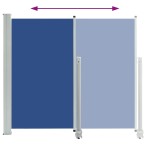 vidaXL Copertină laterală retractabilă de terasă, albastru, 160x300 cm vidaXL Copertină laterală retractabilă de terasă, albastru, 160x300 cm