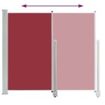 vidaXL Copertină laterală retractabilă de terasă, roșu, 160 x 300 cm vidaXL Copertină laterală retractabilă de terasă, roșu, 160 x 300 cm