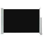 vidaXL Copertină laterală retractabilă de terasă, negru, 60 x 300 cm vidaXL Copertină laterală retractabilă de terasă, negru, 60 x 300 cm