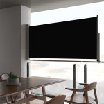 vidaXL Copertină laterală retractabilă de terasă, negru, 60 x 300 cm vidaXL Copertină laterală retractabilă de terasă, negru, 60 x 300 cm