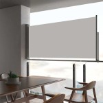 vidaXL Copertină laterală retractabilă de terasă, crem, 60 x 300 cm vidaXL Copertină laterală retractabilă de terasă, crem, 60 x 300 cm