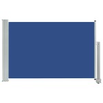 vidaXL Copertină laterală retractabilă de terasă, albastru, 60x300 cm