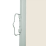 vidaXL Copertină laterală retractabilă de terasă, crem, 170 x 300 cm