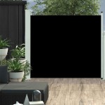 vidaXL Copertină laterală retractabilă de terasă, negru, 100x300 cm vidaXL Copertină laterală retractabilă de terasă, negru, 100x300 cm