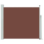 vidaXL Copertină laterală retractabilă de terasă, maro, 100 x 300 cm vidaXL Copertină laterală retractabilă de terasă, maro, 100 x 300 cm