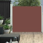 vidaXL Copertină laterală retractabilă de terasă, maro, 100 x 300 cm vidaXL Copertină laterală retractabilă de terasă, maro, 100 x 300 cm