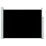 vidaXL Copertină laterală retractabilă de terasă, negru, 100x500 cm vidaXL Copertină laterală retractabilă de terasă, negru, 100x500 cm