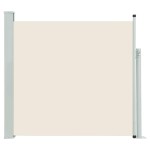 vidaXL Copertină laterală retractabilă de terasă, crem, 100 x 500 cm vidaXL Copertină laterală retractabilă de terasă, crem, 100 x 500 cm