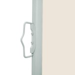 vidaXL Copertină laterală retractabilă de terasă, crem, 100 x 500 cm vidaXL Copertină laterală retractabilă de terasă, crem, 100 x 500 cm