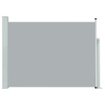 vidaXL Copertină laterală retractabilă de terasă, gri, 100 x 500 cm vidaXL Copertină laterală retractabilă de terasă, gri, 100 x 500 cm