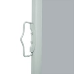 vidaXL Copertină laterală retractabilă de terasă, gri, 100 x 500 cm vidaXL Copertină laterală retractabilă de terasă, gri, 100 x 500 cm