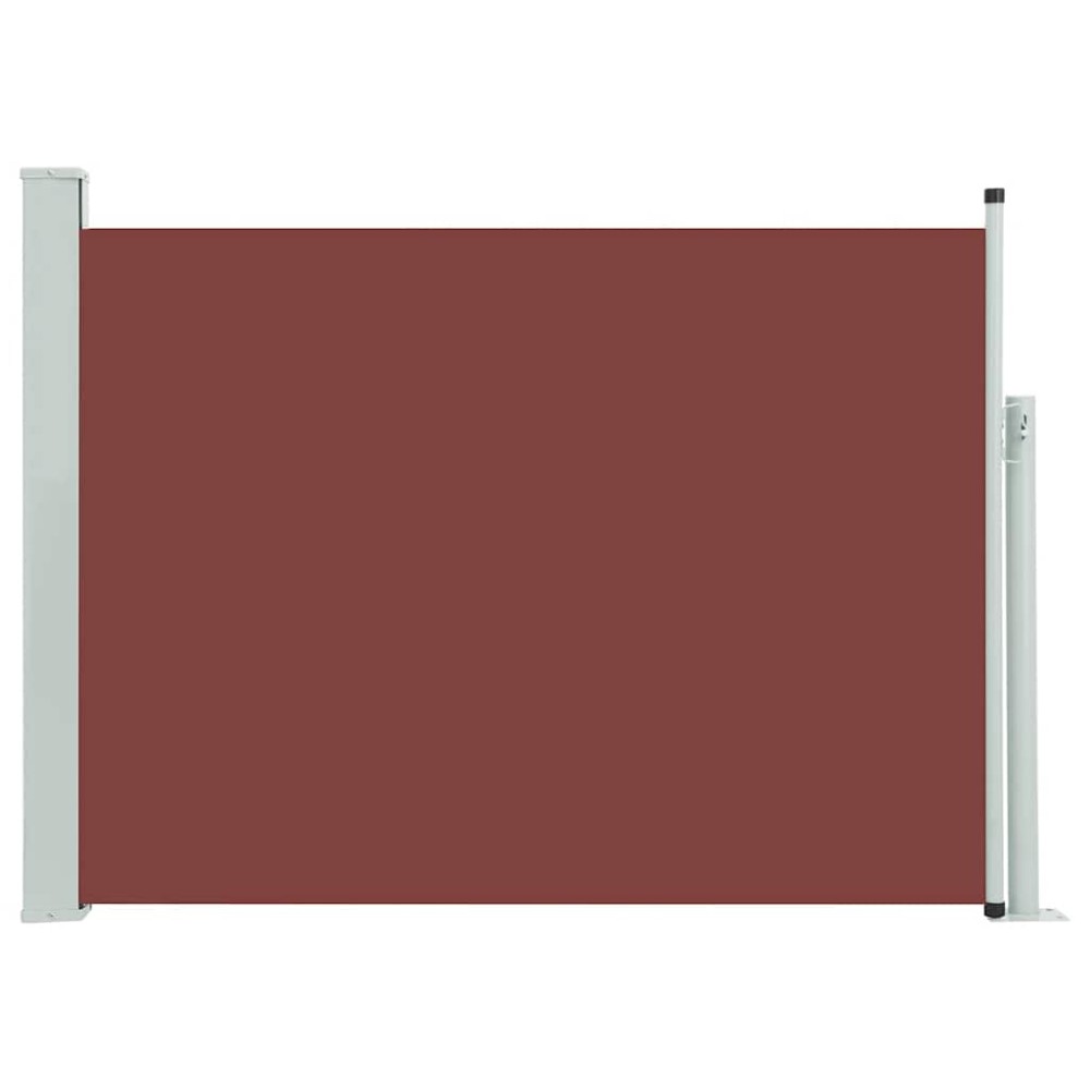 vidaXL Copertină laterală retractabilă de terasă, maro, 100 x 500 cm
