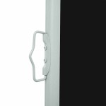 vidaXL Copertină laterală retractabilă de terasă, negru, 120x500 cm vidaXL Copertină laterală retractabilă de terasă, negru, 120x500 cm