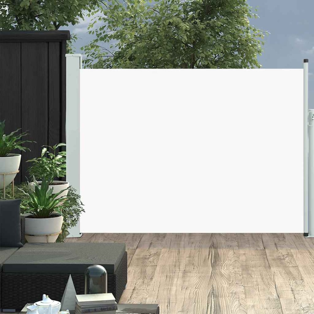 vidaXL Copertină laterală retractabilă de terasă, crem, 120 x 500 cm