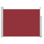 vidaXL Copertină laterală retractabilă de terasă, roșu, 120 x 500 cm vidaXL Copertină laterală retractabilă de terasă, roșu, 120 x 500 cm
