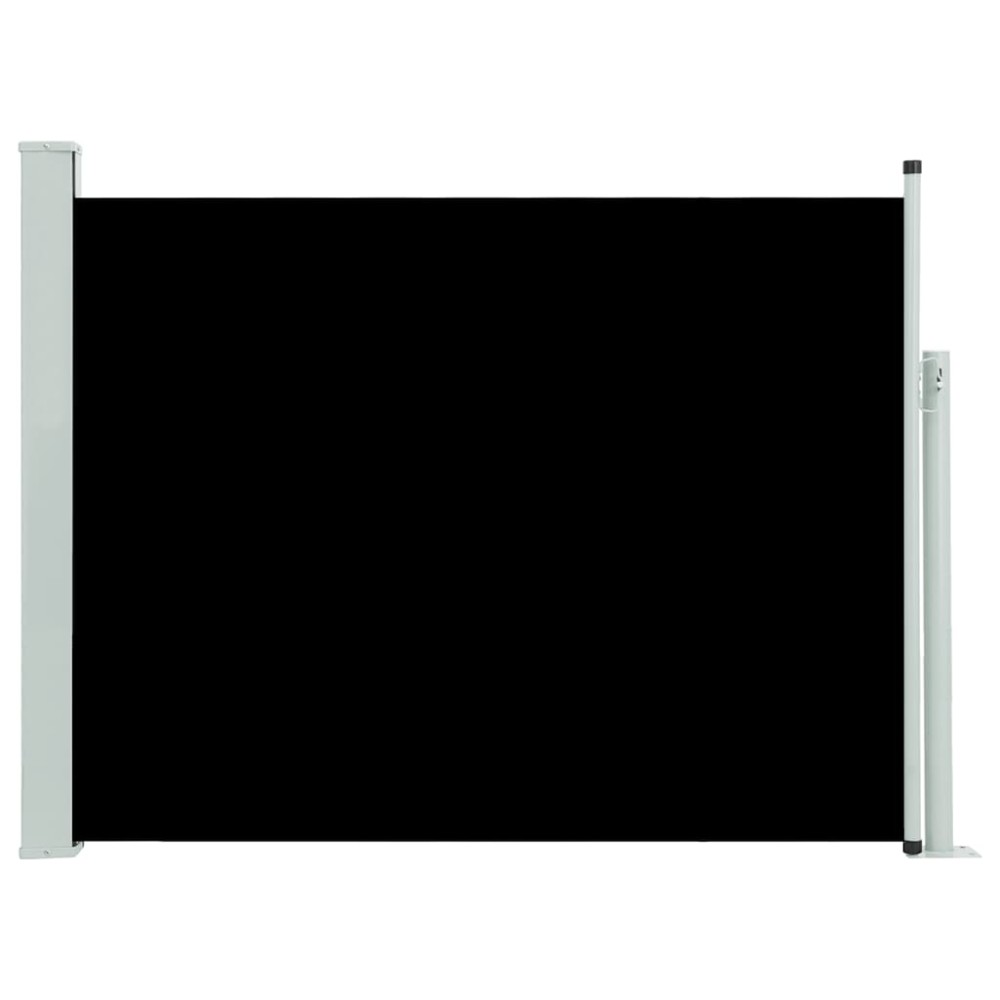 vidaXL Copertină laterală retractabilă de terasă, negru, 140x500 cm