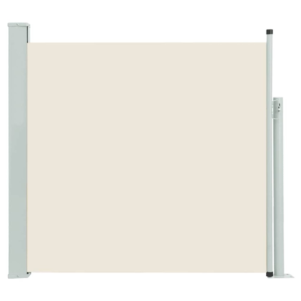 vidaXL Copertină laterală retractabilă de terasă, crem, 140 x 500 cm