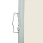 vidaXL Copertină laterală retractabilă de terasă, crem, 140 x 500 cm vidaXL Copertină laterală retractabilă de terasă, crem, 140 x 500 cm