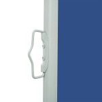 vidaXL Copertină laterală retractabilă terasă, albastru, 140x500 cm vidaXL Copertină laterală retractabilă terasă, albastru, 140x500 cm