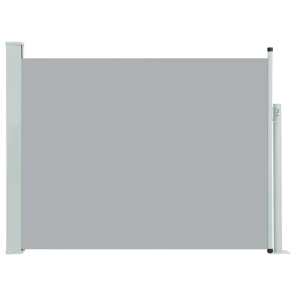 vidaXL Copertină laterală retractabilă de terasă, gri, 140 x 500 cm