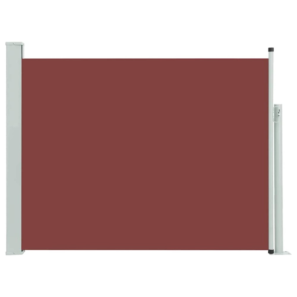 vidaXL Copertină laterală retractabilă de terasă, maro, 140 x 500 cm