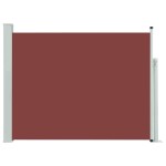 vidaXL Copertină laterală retractabilă de terasă, maro, 140 x 500 cm vidaXL Copertină laterală retractabilă de terasă, maro, 140 x 500 cm