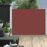 vidaXL Copertină laterală retractabilă de terasă, maro, 140 x 500 cm vidaXL Copertină laterală retractabilă de terasă, maro, 140 x 500 cm