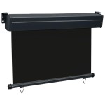 vidaXL Copertină laterală de balcon, negru, 80 x 250 cm vidaXL Copertină laterală de balcon, negru, 80 x 250 cm