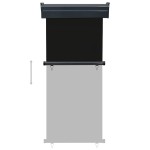 vidaXL Copertină laterală de balcon, negru, 80 x 250 cm vidaXL Copertină laterală de balcon, negru, 80 x 250 cm
