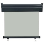 vidaXL Copertină laterală de balcon, gri, 80 x 250 cm vidaXL Copertină laterală de balcon, gri, 80 x 250 cm