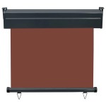 vidaXL Copertină laterală de balcon, maro, 80 x 250 cm