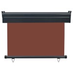 vidaXL Copertină laterală de balcon, maro, 100 x 250 cm vidaXL Copertină laterală de balcon, maro, 100 x 250 cm