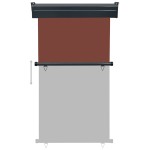 vidaXL Copertină laterală de balcon, maro, 100 x 250 cm vidaXL Copertină laterală de balcon, maro, 100 x 250 cm