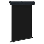 vidaXL Copertină laterală de balcon, negru, 125 x 250 cm vidaXL Copertină laterală de balcon, negru, 125 x 250 cm