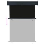 vidaXL Copertină laterală de balcon, negru, 125 x 250 cm vidaXL Copertină laterală de balcon, negru, 125 x 250 cm