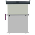 vidaXL Copertină laterală de balcon, gri, 125 x 250 cm vidaXL Copertină laterală de balcon, gri, 125 x 250 cm