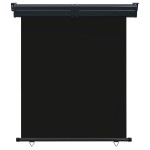vidaXL Copertină laterală de balcon, negru, 145x250 cm vidaXL Copertină laterală de balcon, negru, 145x250 cm