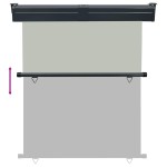 vidaXL Copertină laterală de balcon, gri, 145x250 cm vidaXL Copertină laterală de balcon, gri, 145x250 cm