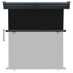 vidaXL Copertină laterală de balcon, negru, 170x250 cm vidaXL Copertină laterală de balcon, negru, 170x250 cm