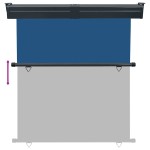 vidaXL Copertină laterală de balcon, albastru, 170x250 cm vidaXL Copertină laterală de balcon, albastru, 170x250 cm