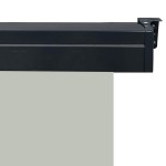 vidaXL Copertină laterală de balcon, gri, 170x250 cm vidaXL Copertină laterală de balcon, gri, 170x250 cm