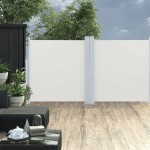 vidaXL Copertină laterală retractabilă, crem, 100 x 600 cm vidaXL Copertină laterală retractabilă, crem, 100 x 600 cm