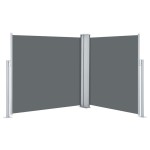 vidaXL Copertină laterală retractabilă, antracit, 100 x 600 cm vidaXL Copertină laterală retractabilă, antracit, 100 x 600 cm