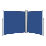 vidaXL Copertină laterală retractabilă, albastru, 100 x 600 cm vidaXL Copertină laterală retractabilă, albastru, 100 x 600 cm