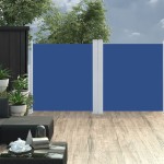 vidaXL Copertină laterală retractabilă, albastru, 100 x 600 cm vidaXL Copertină laterală retractabilă, albastru, 100 x 600 cm