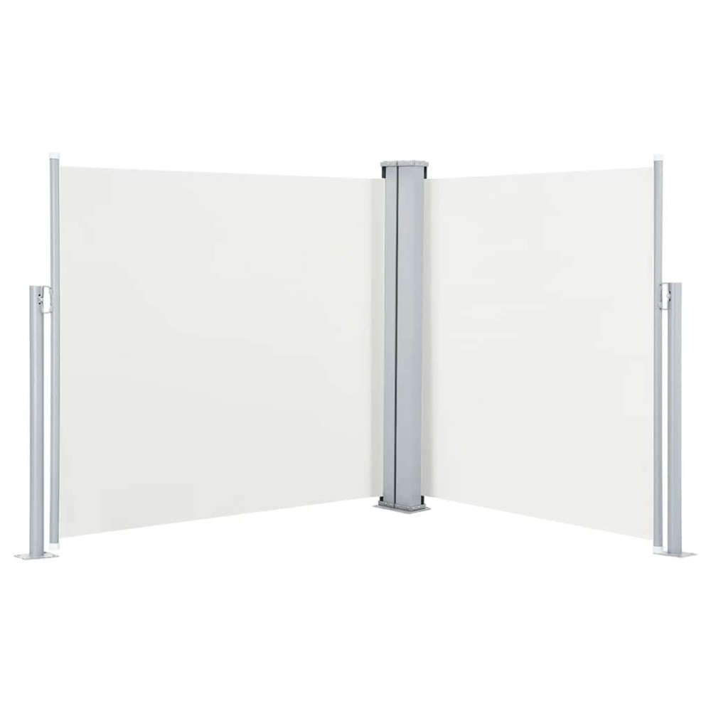 vidaXL Copertină laterală retractabilă, crem, 120 x 600 cm