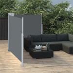 vidaXL Copertină laterală retractabilă, antracit, 120 x 600 cm vidaXL Copertină laterală retractabilă, antracit, 120 x 600 cm