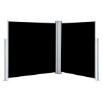 vidaXL Copertină laterală retractabilă, negru, 140 x 600 cm